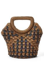 Small Crochet Tote Bag - Fe Noel x Target Brown