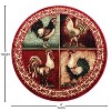 Masada Rugs Rooster Design Area Rug - Design L379 - 4 of 4