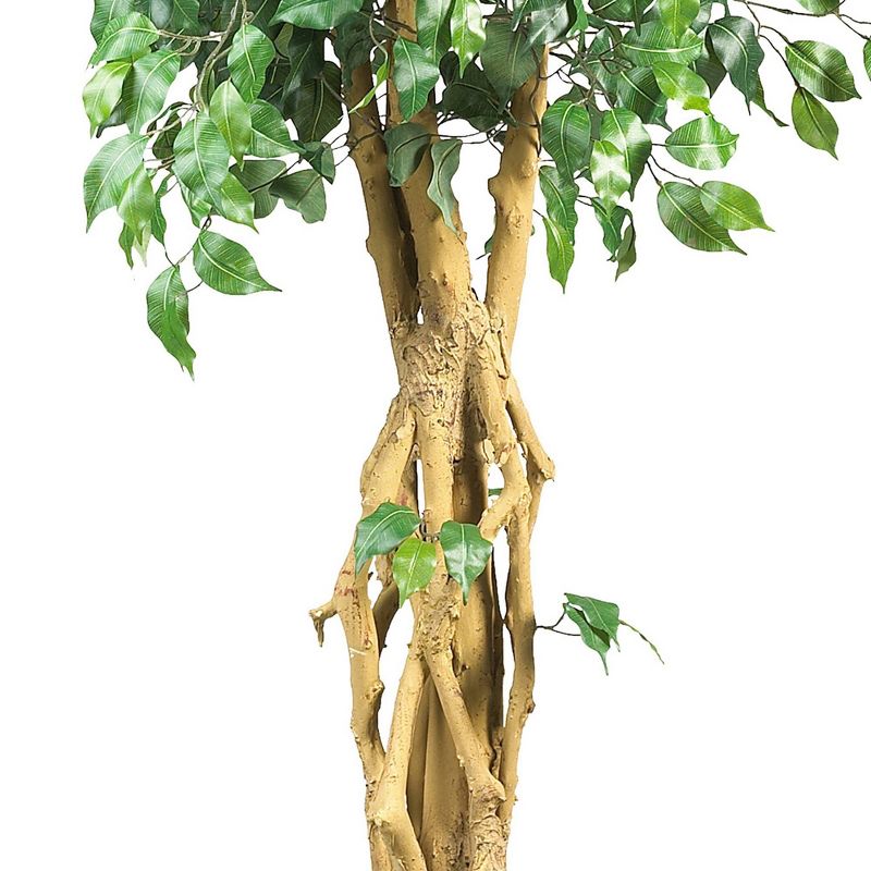 6ft Artificial Palace Style Ficus Silk Tree in Pot - Nearly Natural, 5 of 6