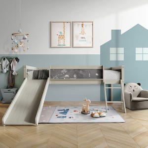 ChaletPosh Twin Size Wooden Loft Bed - 1 of 4