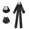 INSPIRE CHIC Women's Ribbon Bowknot Pre-Tied Pin Brooch Ties with Black Rhinestone - 3 of 4