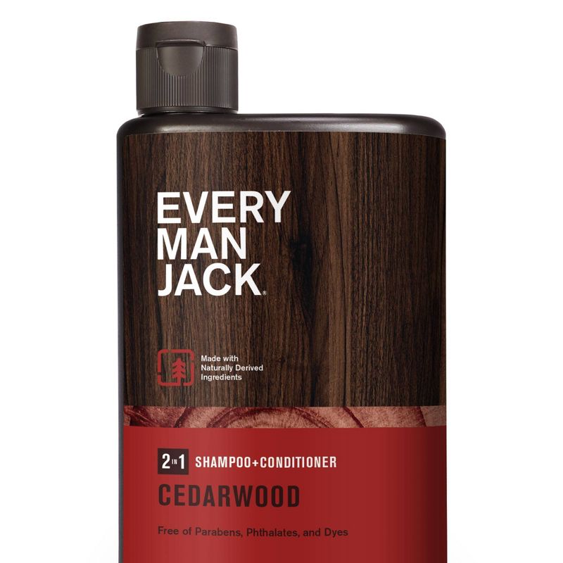 Every Man Jack Men&#39;s 2-in-1 Shampoo + Conditioner - Cedarwood - 13.5 fl oz, 1 of 10
