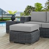 Modway Summon Outdoor Patio Sunbrella Ottoman Canvas Gray - 3 of 3