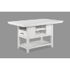 NicBex 59" Dining Table Set for 6 Counter Height Wooden Dining Table Storage Base with 4 Chairs 1 Bench for Kitchen - 3 of 4