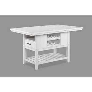 NicBex Dining Table Counter Height Table with Storage Drawers Open Shelf for Kitchen and Dining Room - 1 of 4