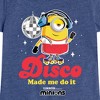 Girls' - Despicable Me Minions - Disco Made Me Do It Fitted Short Sleeve Graphic T-Shirt - 2 of 4