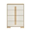 PAGED Modern Style Dresser for Bedroom White Frost Finish Chest of Drawers Storage Cabinet with Drawers for Living Room, Hallway, Office - 2 of 4
