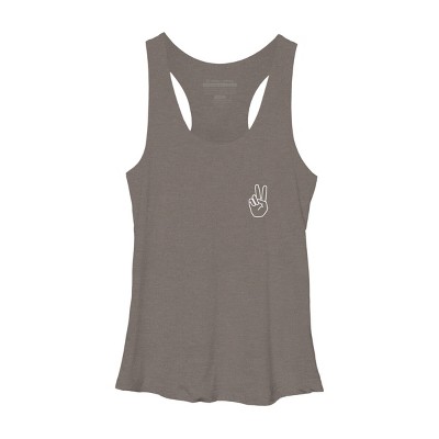 Women's Design By Humans peace By desiredesign Racerback Tank Top