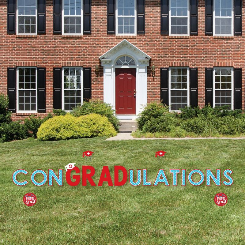Big Dot of Happiness Nurse Graduation - Yard Sign Outdoor Lawn Decorations - Graduation Party Yard Signs - ConGRADulations, 1 of 8
