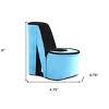 HomeRoots 9" Turquoise And Black Velvet High Heel Jewelry Box - 3 of 4