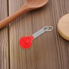 Unique Bargains Measuring Cups 4-Piece Measuring Spoon Set Dishwasher Safe Stainless Steel PP 1 Set - 2 of 4