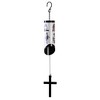 Dicksons WCA-2007 Life of Christ Black and White 23 Inch Aluminum Decorative Cross Wind Chime Noisemaker - 2 of 2