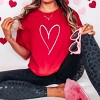Simply Sage Market Hand Drawn Heart Garment Dyed Tee - 2 of 4