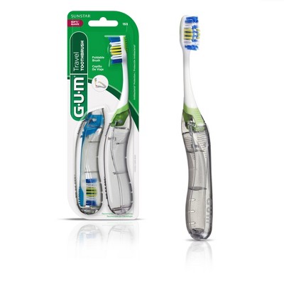 GUM Folding Travel Toothbrush - Trial Size - 2ct