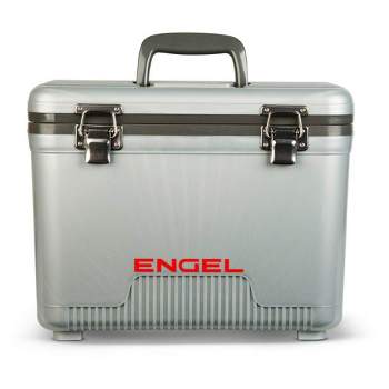Engel 19-Quart Fishing Rod Holder Dry Box Cooler, Tan