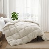 Peace Nest All-Season Medium Warmth Solid Pattern Duvet Insert White Goose Feather Comforter - 3 of 4