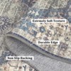 COZONY Vintage Medallion Washable Rug, Non-Slip Low Pile Thin Area Carpet for Living Room Bedroom Office - 2 of 4