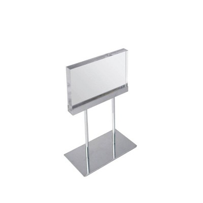 Azar Displays 11'' x 8.5'' Deluxe Horizontal Acrylic Block Stand