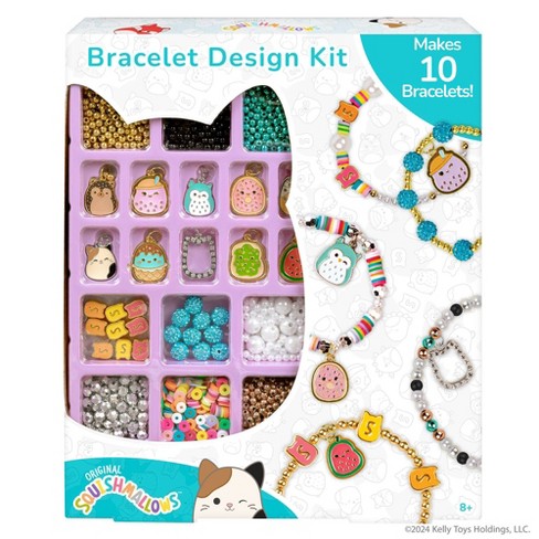 Bead Bracelet Making Kit, Bead Friendship Bracelets Kit with Beads Letter  Beads Charm Beads and Elastic String 