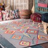 Nuloom Belini Moroccan 4x6 Wool Area Rug for Living Room Bedroom Dining Room Kitchen, Grey/Multicolor - 2 of 4