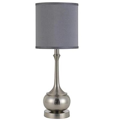 Cal Lighting 100W Tapron Metal Accent Lamp - Brushed Steel