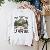 Simply Sage Market Women's Graphic Sweatshirt Life Is Better By The Campfire Tent - 3 of 4