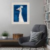 Amanti Art Snowy Peacock II by Grace Popp Wood Framed Wall Art Print - 4 of 4