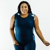 Calypsa Women's Loose Fit Tankini UPF 50+ Maya Swim Top - 4 of 4