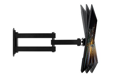 Black Full Motion TV Wall Mount for 19-27 Inch Screens