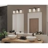Progress Lighting Replay 3-Light Bath Vanity, Antique Bronze, Porcelain, Up/Down Mounting, Shade Included - 3 of 4