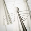 9.25"H  11"H & 12.75"H Sullivans Christmas Simple White Angel Statuettes Set of 3  White - 2 of 3