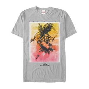 Men's Marvel Thor: Ragnarok Hulk Watercolor Print T-Shirt - 1 of 3