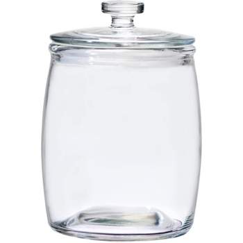 JoyJolt Elegant Cookie Jar. 2 Large Glass Jar With Lid. Jars for Kitchen  Counter with Lids, Candy Jar, Decorative Apothecary Canisters, Half Gallon