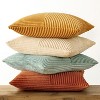 LISM 18x18 Inch Boho Decorative Pillowcases,Corduroy Striped Throw Pillow Covers Set of 4 - 4 of 4