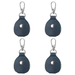Unique Bargains Genuine Leather Portable Metal Buckle Key Fob 4 Pcs - 1 of 4