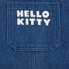 Hello Kitty Sanrio Girls Adjustable Jumper Denim Dress with Shirt Set for Toddler and Big Kids - 3 of 4