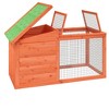 vidaXL Rabbit Hutch Brown 39.6"x21.3"x21.7" Solid Wood Pine - 4 of 4