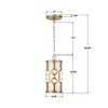 Crystorama Lighting Jennings 1 - Light Pendant in  Aged Brass - 3 of 4