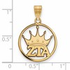 Black Bow Jewelry 14k Yellow Gold Plated Sterling Silver Zeta Tau Alpha Greek Life Medium Pendant - 2 of 3