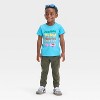 Toddler Boys' Short Sleeve State of Mind Graphic T-Shirt - Cat & Jack™ Turquoise Blue - 4 of 4