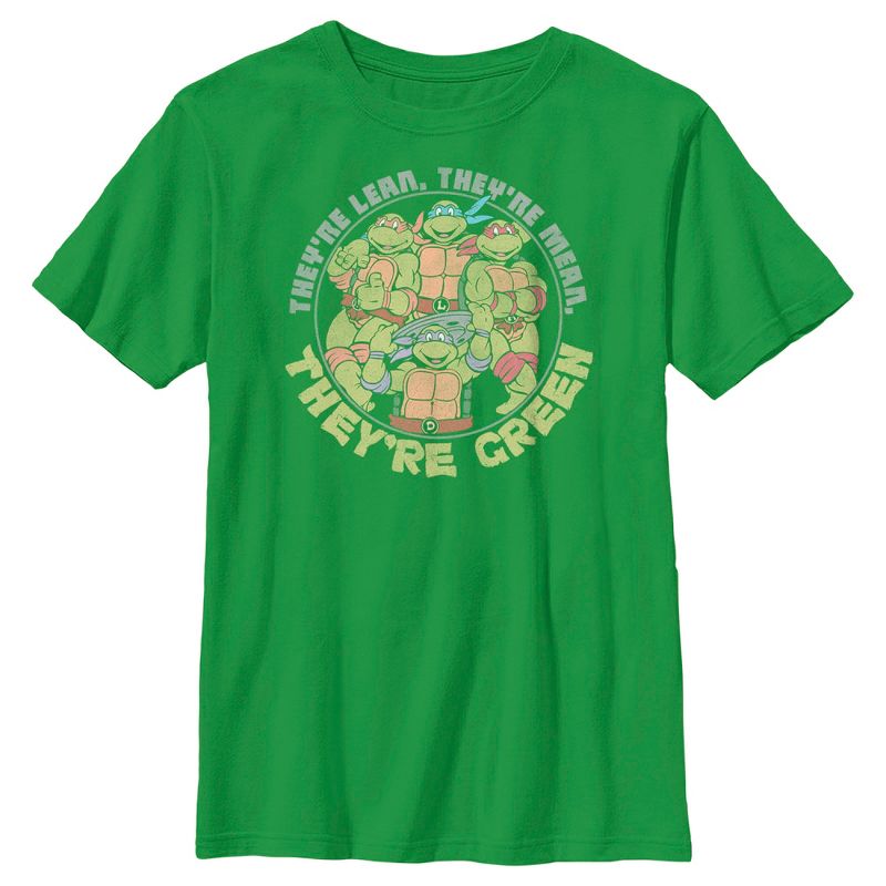 Boy's Teenage Mutant Ninja Turtles They're Lean, They're Green T-Shirt, 1 of 5