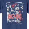 ACDC Highway To Hell Crew Neck Short Sleeve Navy Women's T-shirt - 2 of 3