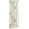 Sapphtopaz 6-Tier Bookcase with Wood Frame, Curio Glass Display Cabinet, Bookshelf Shelf Tower for Living Room, Office - 4 of 4