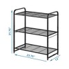 Vtec Trading Black 3-Tier Stackable Wire Shelving Unit - 2 of 3