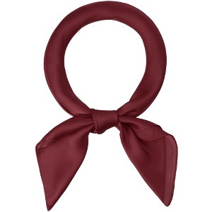 Allegra K Women's Plain Solid Color Square Neck Scarves Neckerchief - 1 of 4