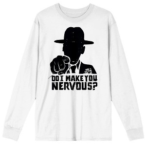 Full Metal Jacket Do I Make You Nervous Crew Neck Long Sleeve White Adult Tee - 1 of 3