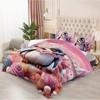 Boersma Pink Cartoon Penguin Comforter Set - 3D Printed Kawaii Penguin Comforter, Cute and Cozy Bedding Set, Soft Winter Quilt Bed Set - 2 of 4