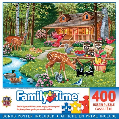 MasterPieces 400 Piece Jigsaw Puzzle - Creekside Gathering - 18"x24"