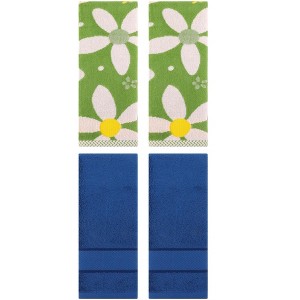 REGALWOVEN 4 Pcs Bathroom Decorative Cotton Soft Absorbent Sold Striped Hand Towel - 1 of 4