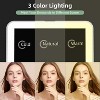 FUNTOUCH Rechargeable and Portable Travel Makeup Mirror with 3-Color 72 Led Lights Dimmable Touch Screen - 3 of 4